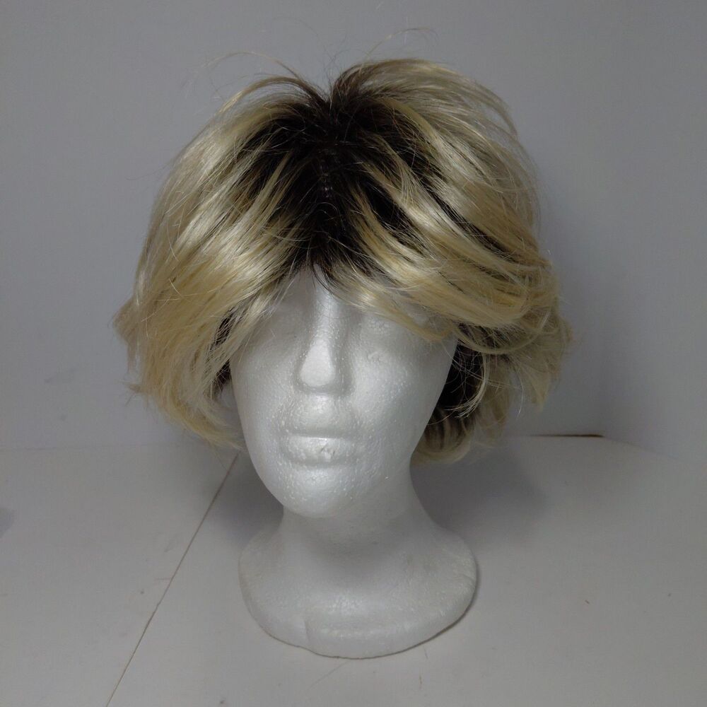 Paula Young Wig PIXIE Style Dance A Color I888-8 Blonde Dark Roots